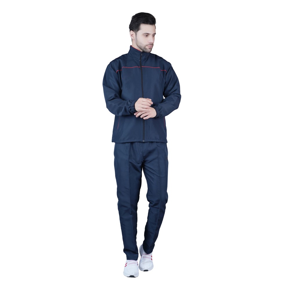 SonicWave Men's Tracksuit - 100% Polyester