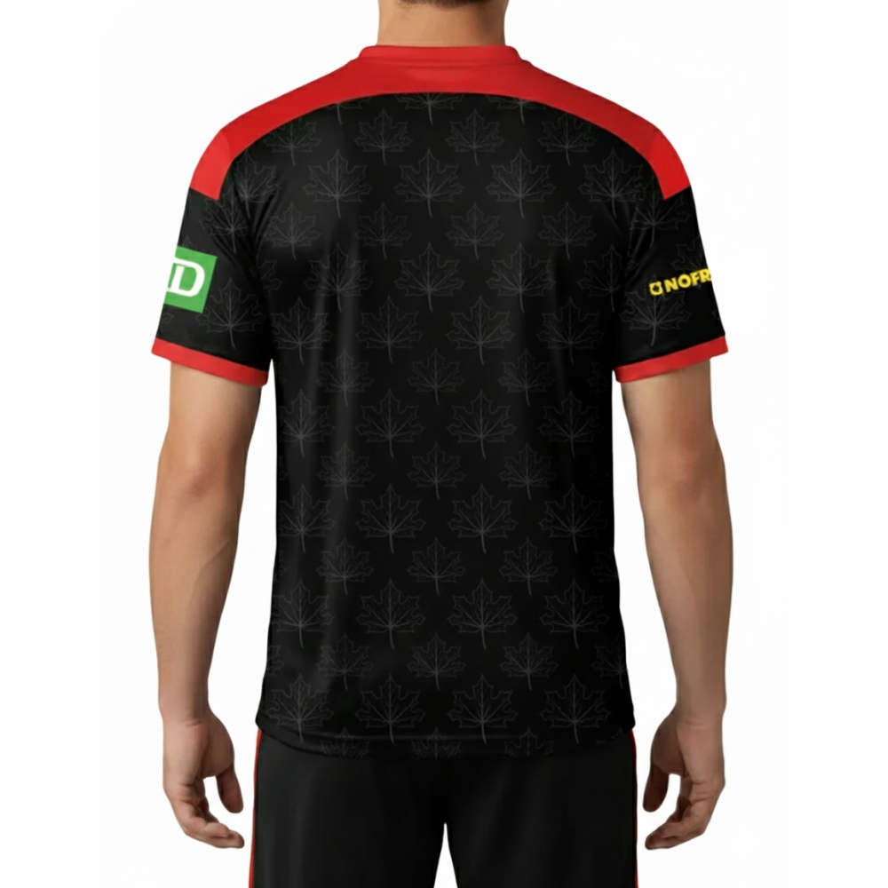 Canada 2026 T20 World Cup Half Sleeves Cricket Fan Jersey - 100% Dryfit Polyester - With Name Personalization