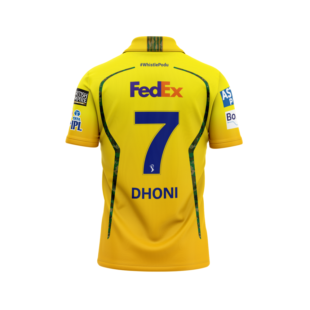 Chennai Super Kings IPL Replica Jersey 2026 (CSK 2026 With Name Personalization)