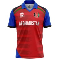 Afghanistan 2022 T20 World Cup Half Sleeves Cricket Fan Jersey - 100% Dryfit Polyester - With Name Personalization