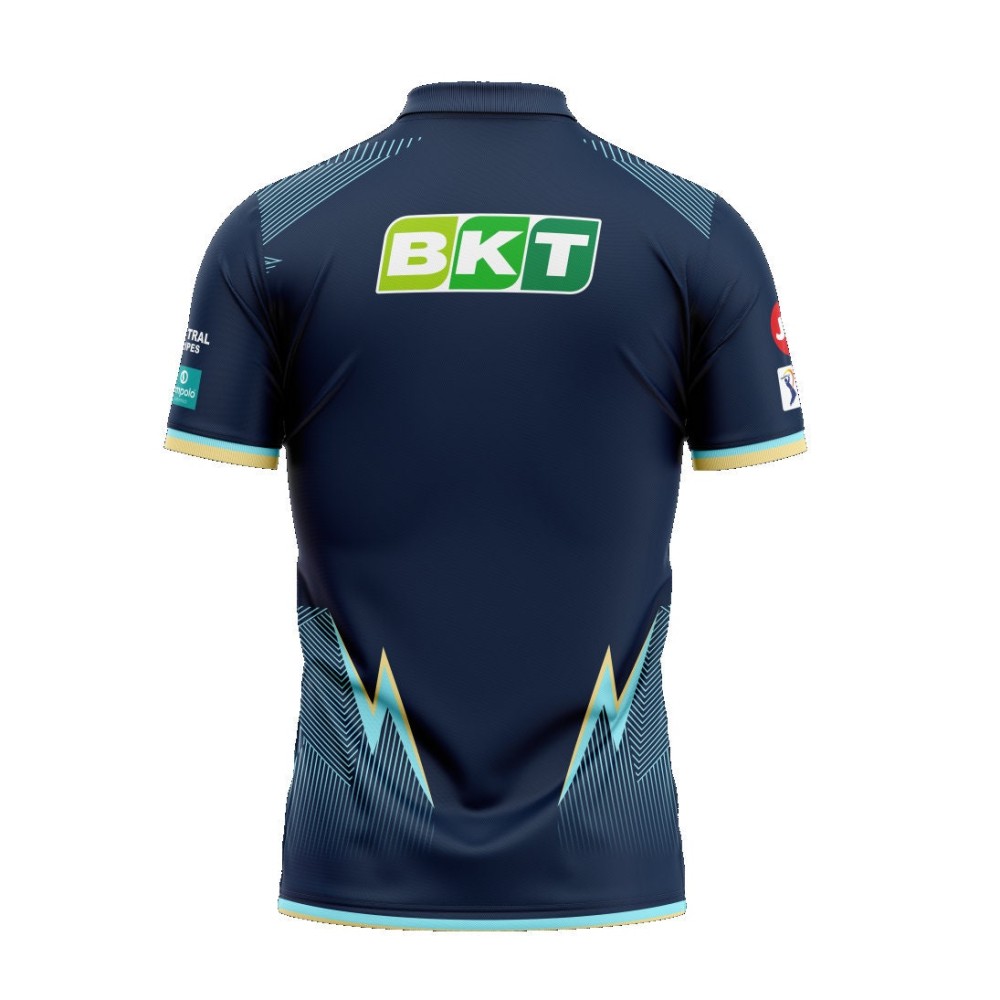 Gujarat Titans IPL Replica Cricket Jersey 2022 (GT 2022 With Name Personalization)