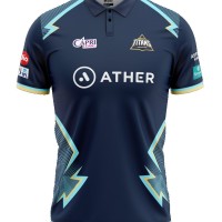 Gujarat Titans IPL Replica Cricket Jersey 2022 (GT 2022 With Name Personalization)