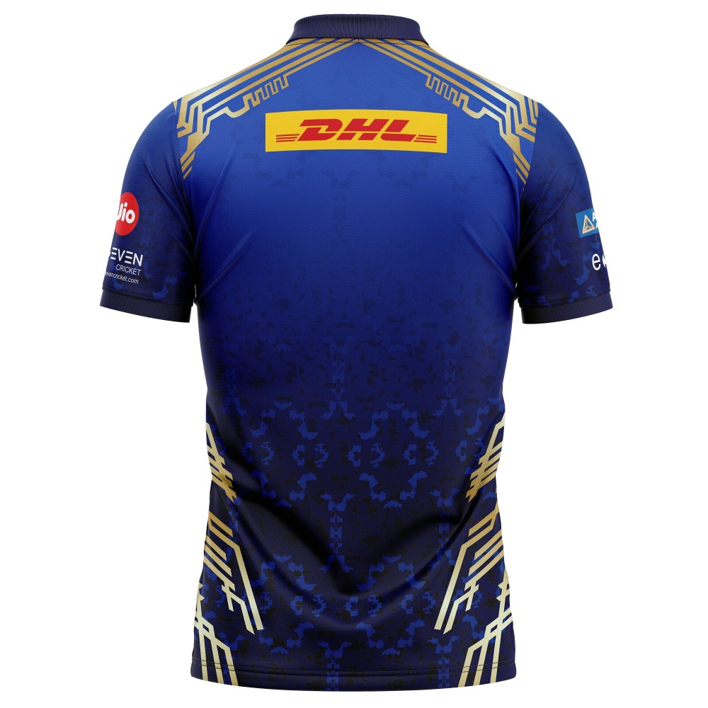 Mumbai Indians IPL Replica Jersey 2022 (MI 2022 With Name Personalization)
