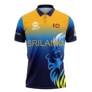 Sri Lanka Cricket World Cup Jersey 2022 Half Sleeves Cricket Fan Jersey - 100% Dryfit Polyester - With Name Personalization