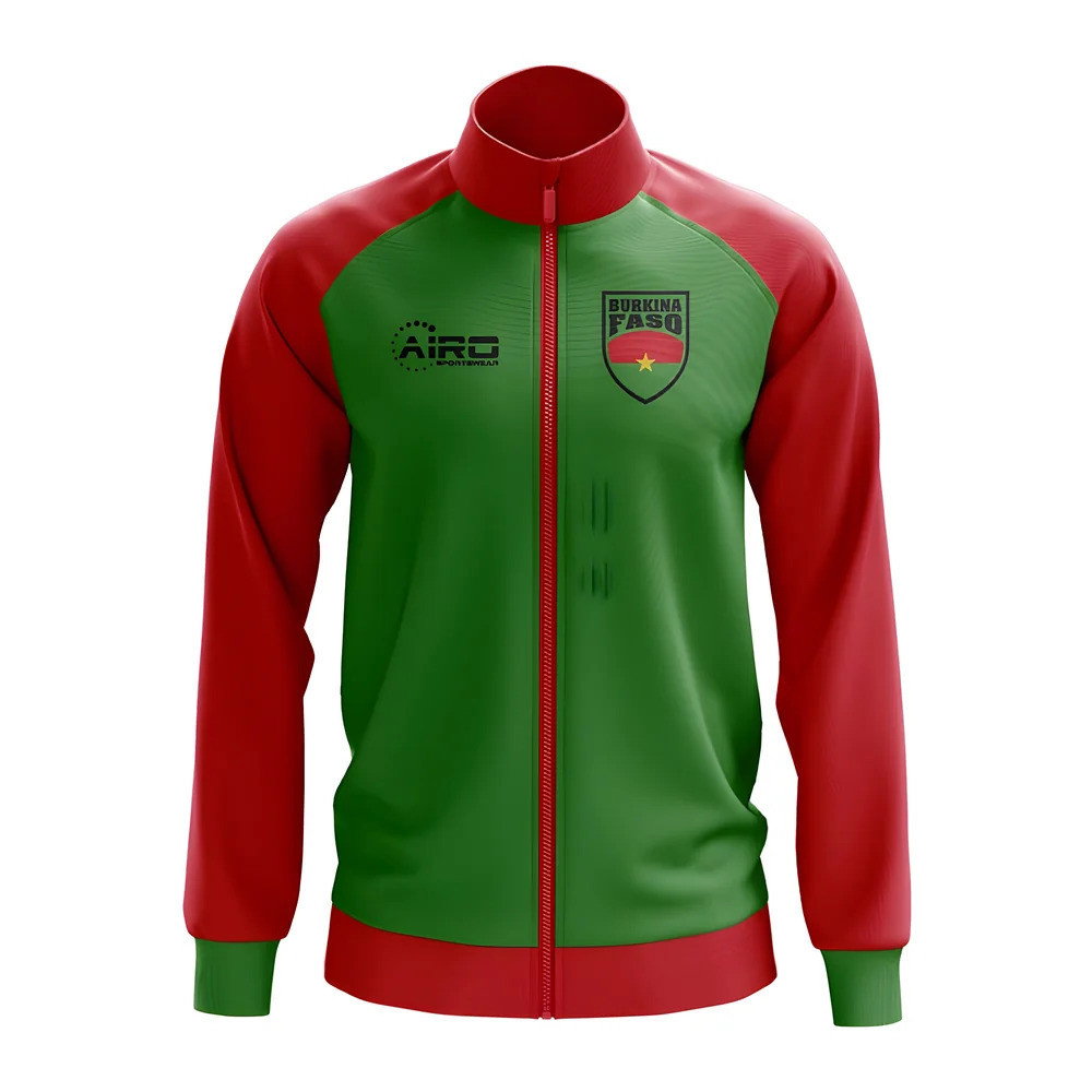 Burkina Faso Concept Football Track Jacket (Green) Burkina Faso Concept Football Track Jacket (Green)