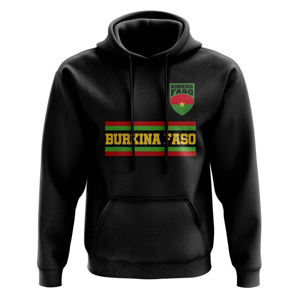 Burkina Faso Core Football Country Hoody (Black) Burkina Faso Core Football Country Hoody (Black)