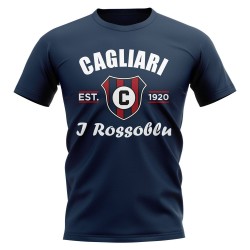 Cagliari Established Football T-Shirt (Navy) Cagliari Established Football T-Shirt (Navy)