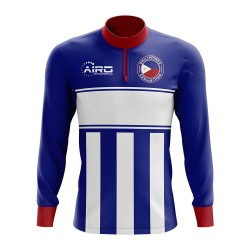 Philippines Concept Football Half Zip Midlayer Top (Blue-White) Philippines Concept Football Half Zip Midlayer Top (Blue-White)