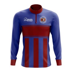 Swaziland Concept Football Half Zip Midlayer Top (Blue-Red) Swaziland Concept Football Half Zip Midlayer Top (Blue-Red)