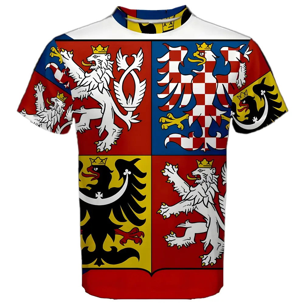 Czech Republic Coat of Arms Sublimated Sports Jersey Czech Republic Coat of Arms Sublimated Sports Jersey