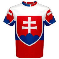 Slovakia Flag Sublimated Sports Jersey