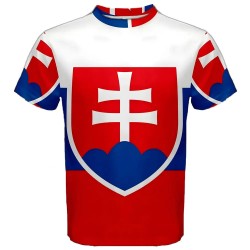Slovakia Flag Sublimated Sports Jersey