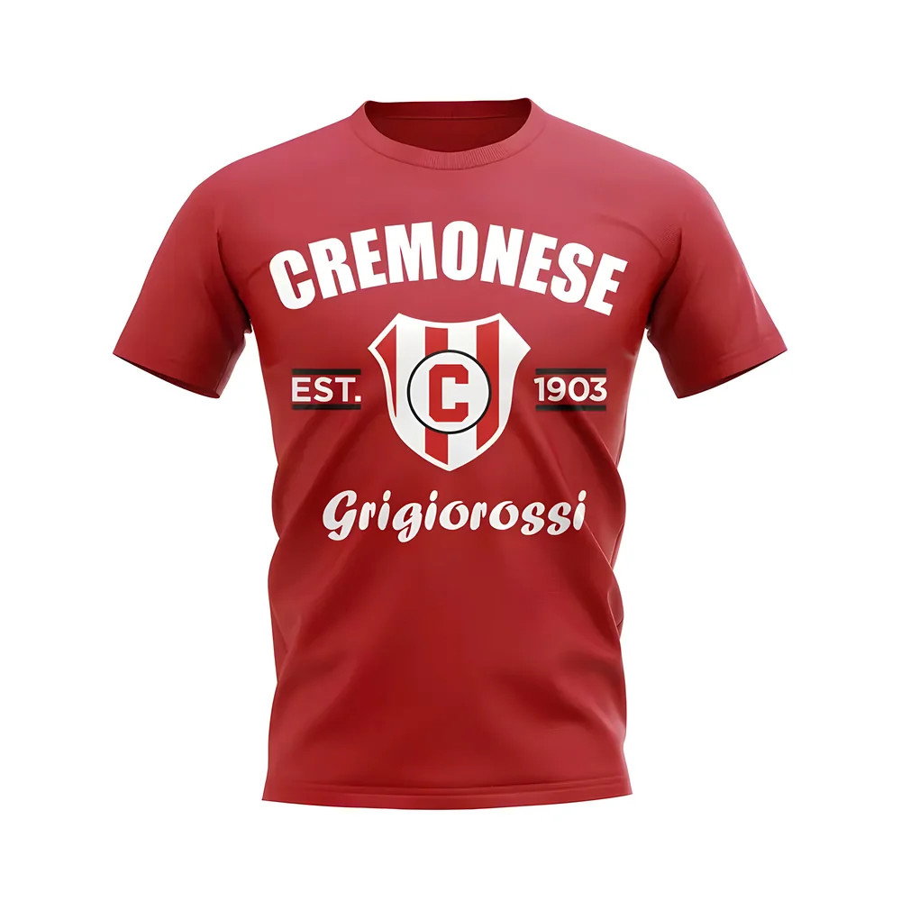 Cremonese Established Football T-Shirt (Red) Cremonese Established Football T-Shirt (Red)