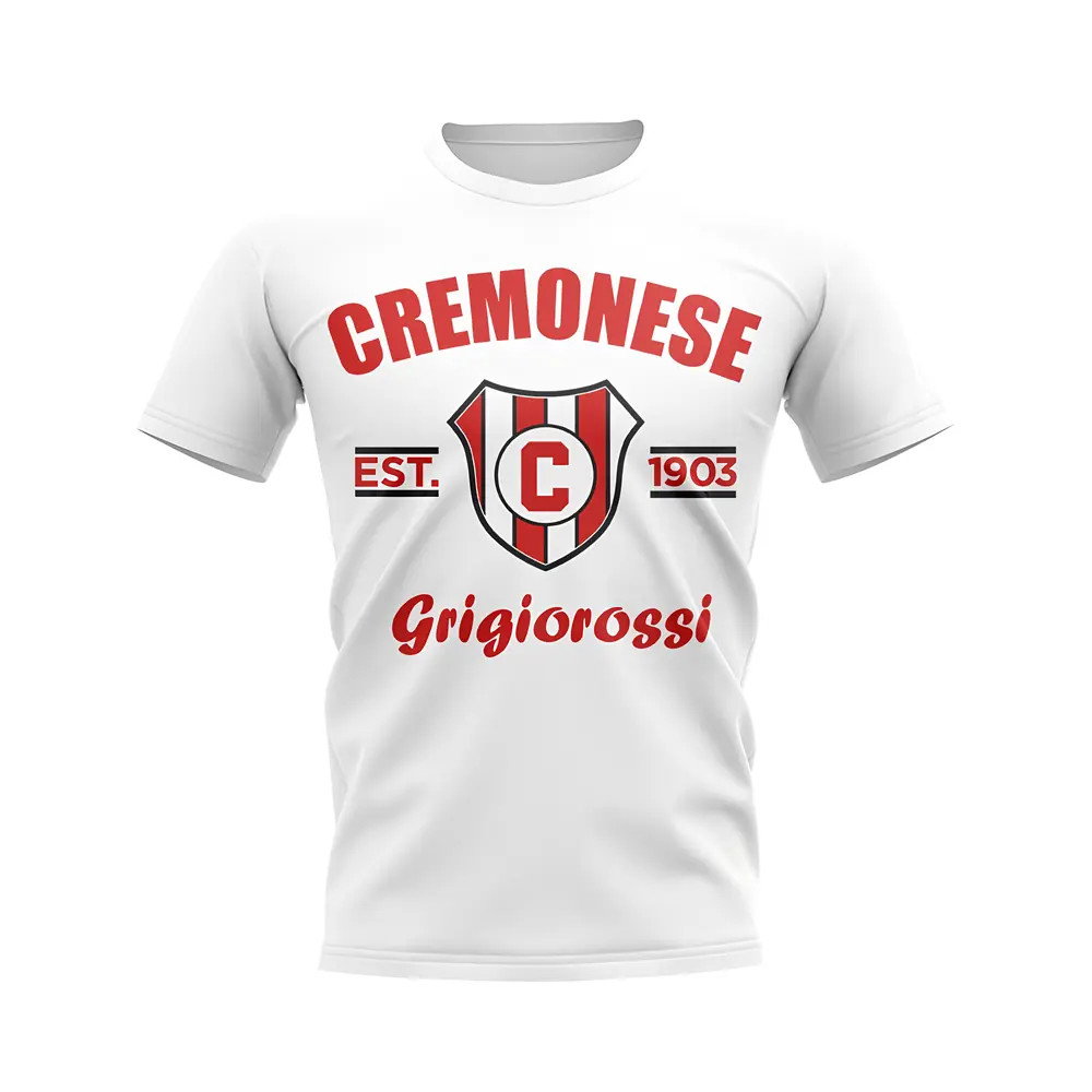 Cremonese Established Football T-Shirt (White) Cremonese Established Football T-Shirt (White)