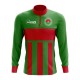 Burkina Faso Concept Football Half Zip Midlayer Top (Green-Red) Burkina Faso Concept Football Half Zip Midlayer Top (Green-Red)