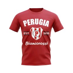 Perugia Established Football T-Shirt (Red) Perugia Established Football T-Shirt (Red)