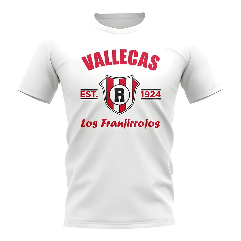Rayo Vallecano Established Football T-Shirt (White) Rayo Vallecano Established Football T-Shirt (White)