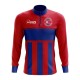 North Korea Concept Football Half Zip Midlayer Top (Red-Blue) North Korea Concept Football Half Zip Midlayer Top (Red-Blue)