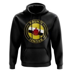 Brunei Football Badge Hoodie (Black) Brunei Football Badge Hoodie (Black)