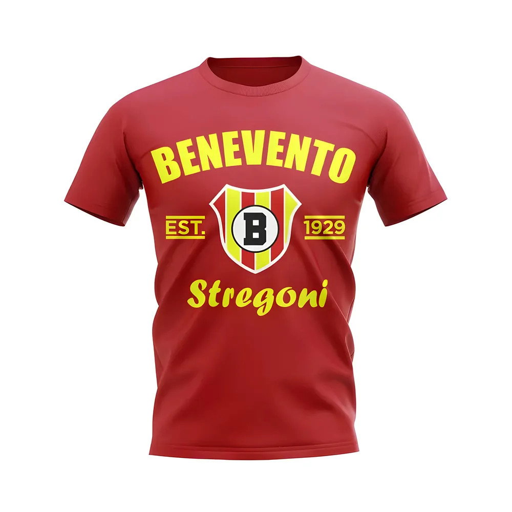 Benevento Calcio Established Football T-Shirt (Red) Benevento Calcio Established Football T-Shirt (Red)