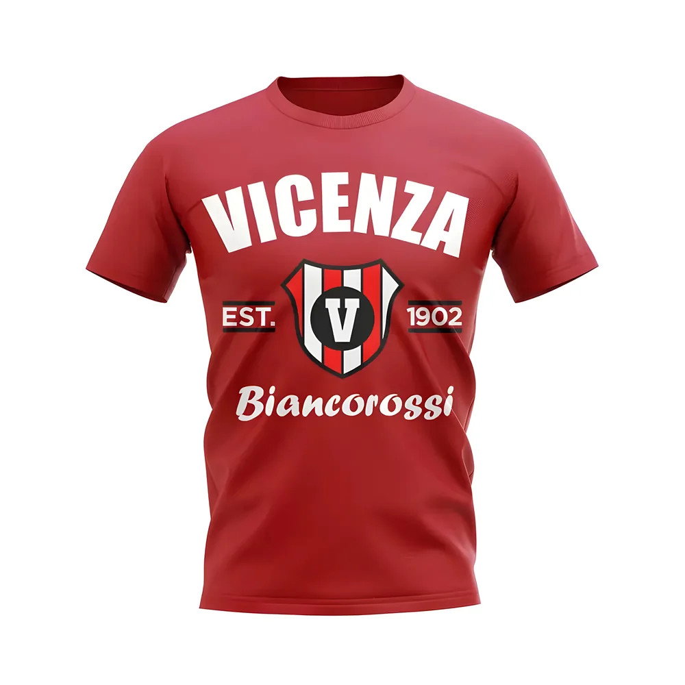 Vicenza Established Football T-Shirt (Red) Vicenza Established Football T-Shirt (Red)