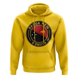 Papa New Guinea Football Badge Hoodie (Yellow)