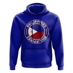 Philippines Football Badge Hoodie (Royal) Philippines Football Badge Hoodie (Royal)