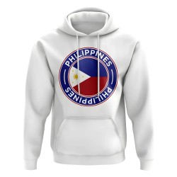 Philippines Football Badge Hoodie (White) Philippines Football Badge Hoodie (White)