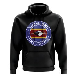 Swaziland Football Badge Hoodie (Black) Swaziland Football Badge Hoodie (Black)