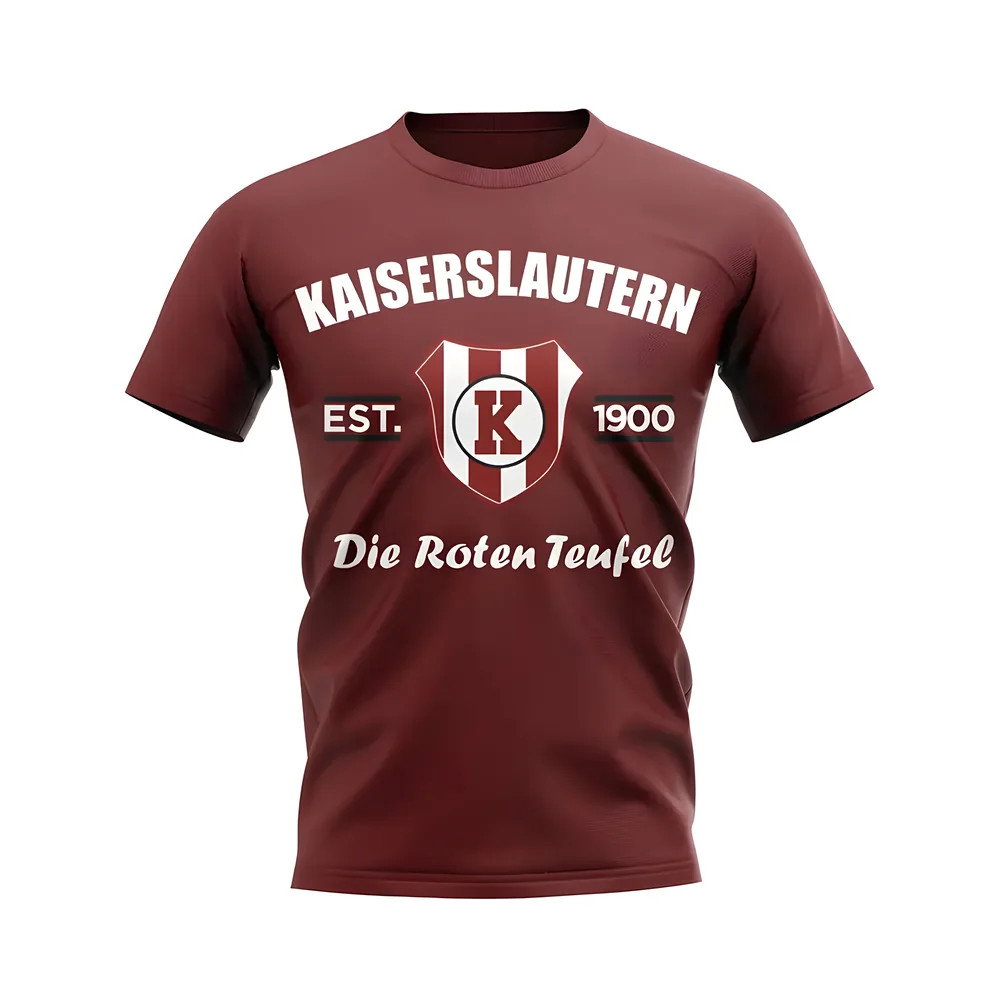 Kaiserslautern Established Football T-Shirt (Maroon) Kaiserslautern Established Football T-Shirt (Maroon)