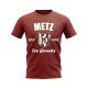 Metz Established Football T-Shirt (Maroon)