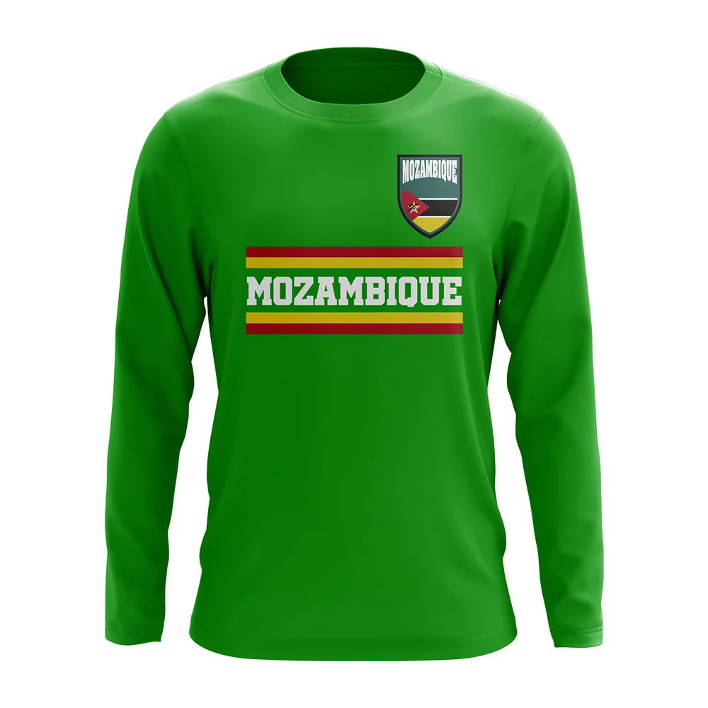 Mozambique Core Football Country Long Sleeve T-Shirt (Green) Mozambique Core Football Country Long Sleeve T-Shirt (Green)