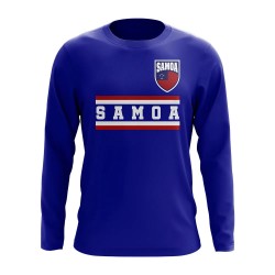 Samoa Core Football Country Long Sleeve T-Shirt (Royal)