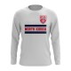 North Korea Core Football Country Long Sleeve T-Shirt (White) North Korea Core Football Country Long Sleeve T-Shirt (White)