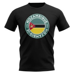 Mozambique Football Badge T-Shirt (Black)