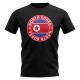 North Korea Football Badge T-Shirt (Black)