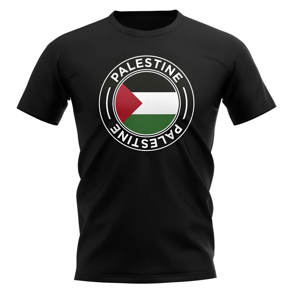 Palestine Football Badge T-Shirt (Black) Palestine Football Badge T-Shirt (Black)
