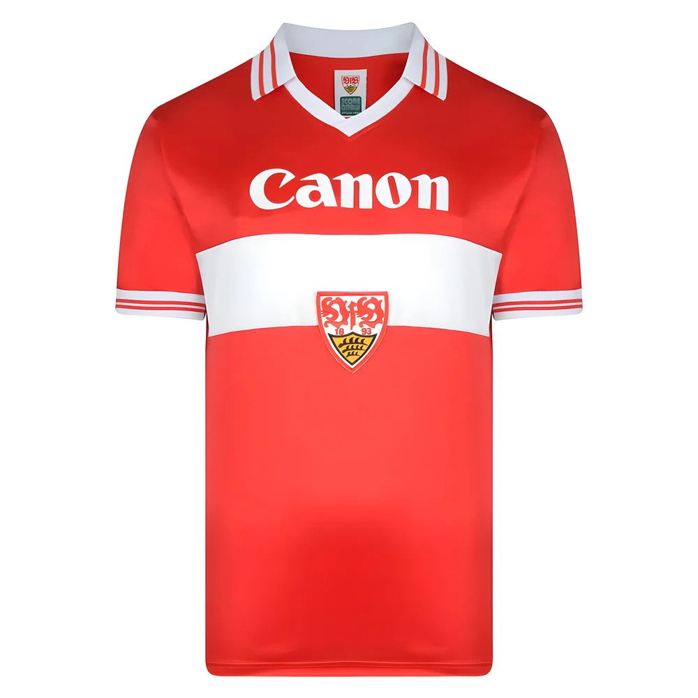 Score Draw Vfb Stuttgart 1980 Auswart Retro Football Shirt