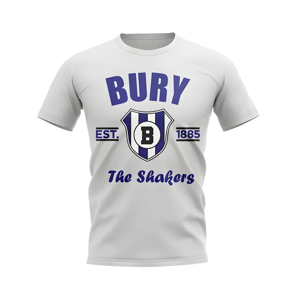 Bury Established Football T-Shirt (White) Bury Established Football T-Shirt (White)