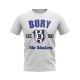 Bury Established Football T-Shirt (White) Bury Established Football T-Shirt (White)