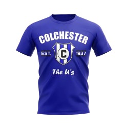 Colchester Established Football T-Shirt (Blue) Colchester Established Football T-Shirt (Blue)