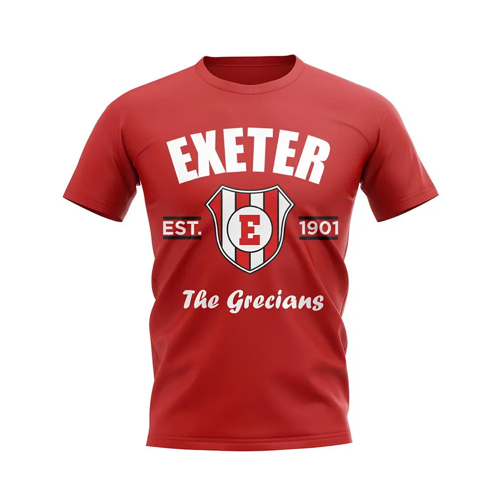 Exeter Established Football T-Shirt (Red) Exeter Established Football T-Shirt (Red)