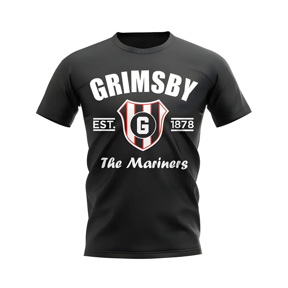 Grimsby Established Football T-Shirt (Black) Grimsby Established Football T-Shirt (Black)