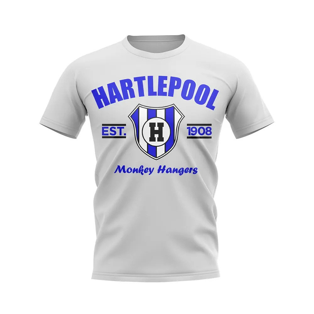 Hartlepool Established Football T-Shirt (White) Hartlepool Established Football T-Shirt (White)