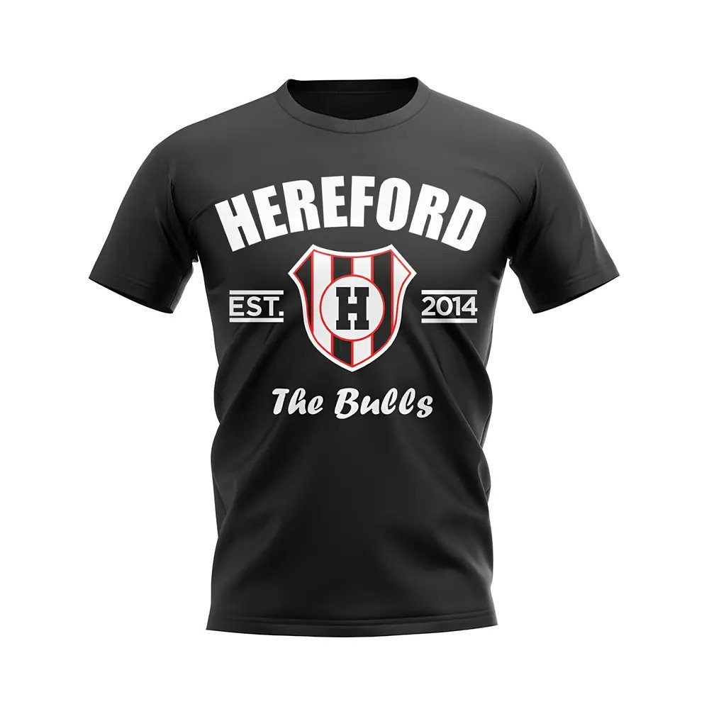 Hereford Established Football T-Shirt (Black) Hereford Established Football T-Shirt (Black)