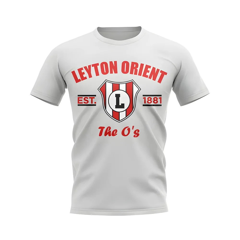 Leyton Orient Established Football T-Shirt (White) Leyton Orient Established Football T-Shirt (White)