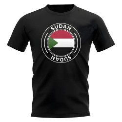 Sudan Football Badge T-Shirt (Black)