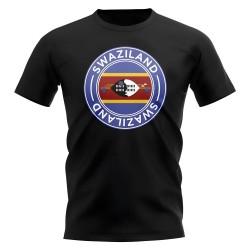 Swaziland Football Badge T-Shirt (Black) Swaziland Football Badge T-Shirt (Black)