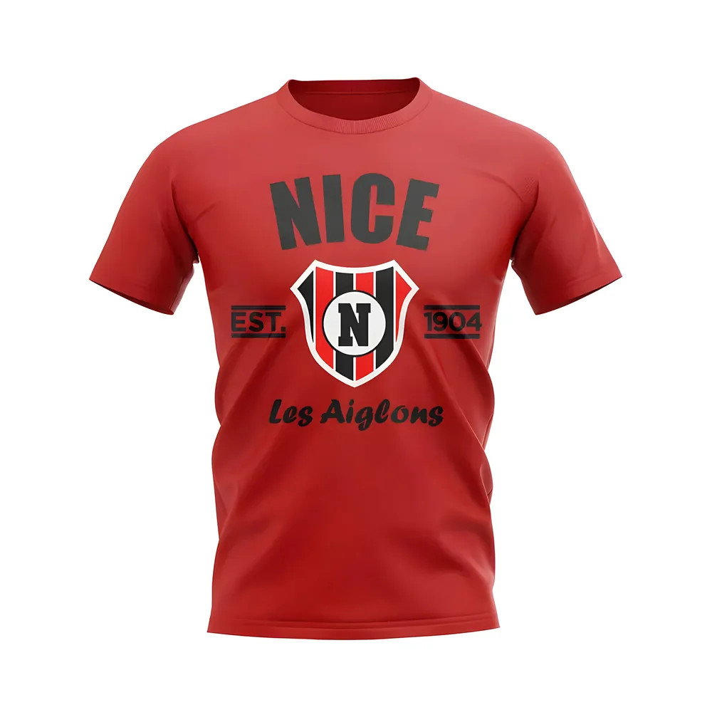 Nice Established Football T-Shirt (Red) Nice Established Football T-Shirt (Red)