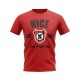 Nice Established Football T-Shirt (Red) Nice Established Football T-Shirt (Red)